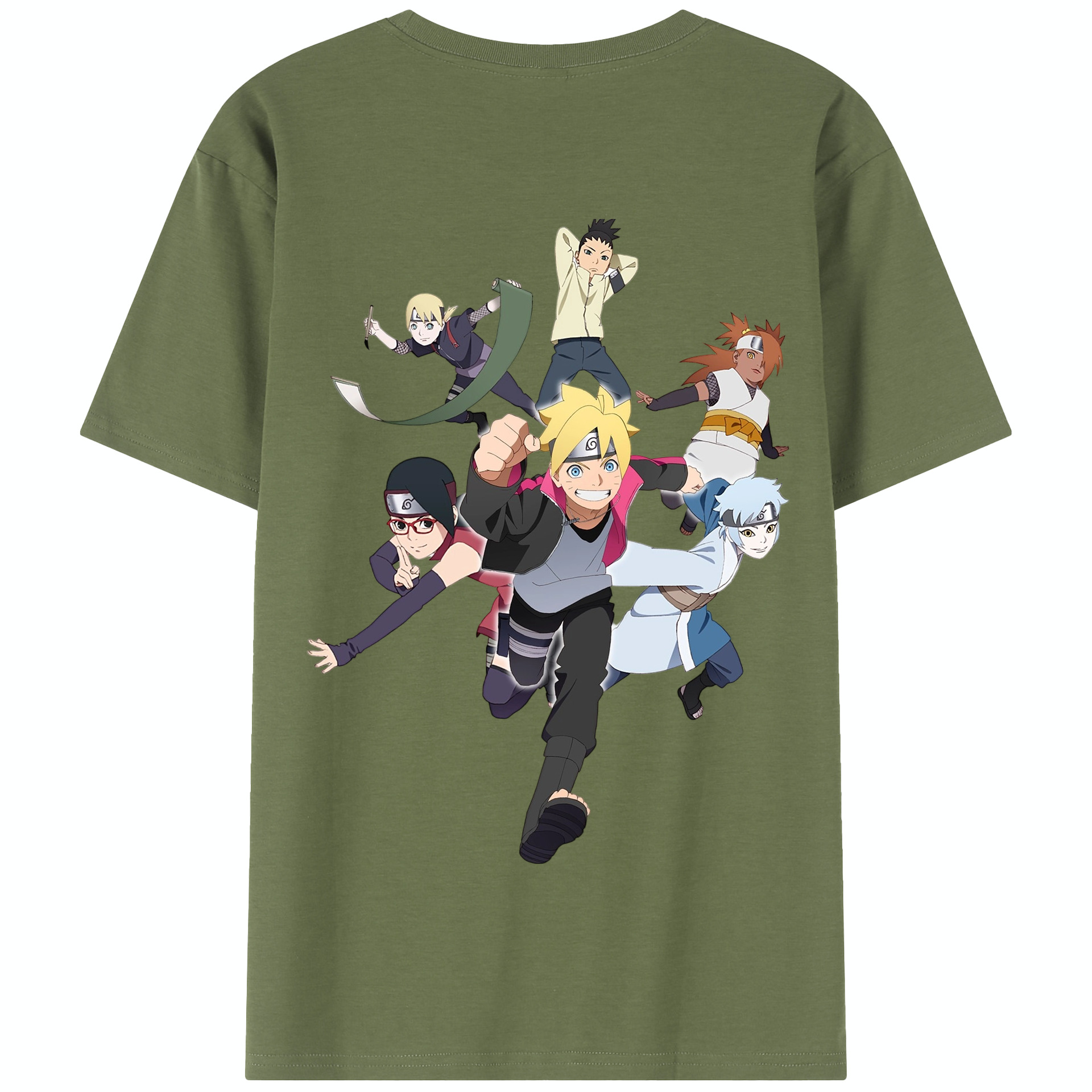 （画像用） NARUTO -ナルト- うずまき ボルト Uzumaki Boruto 綿100％半袖Tシャツ（背面プリント）